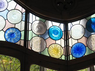 Stained glass windows in Casa Batllo